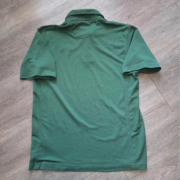 Nike Polo Shirt Men Large Green Baylor University NCAA FIT DRY Logo - Picture 4 of 5